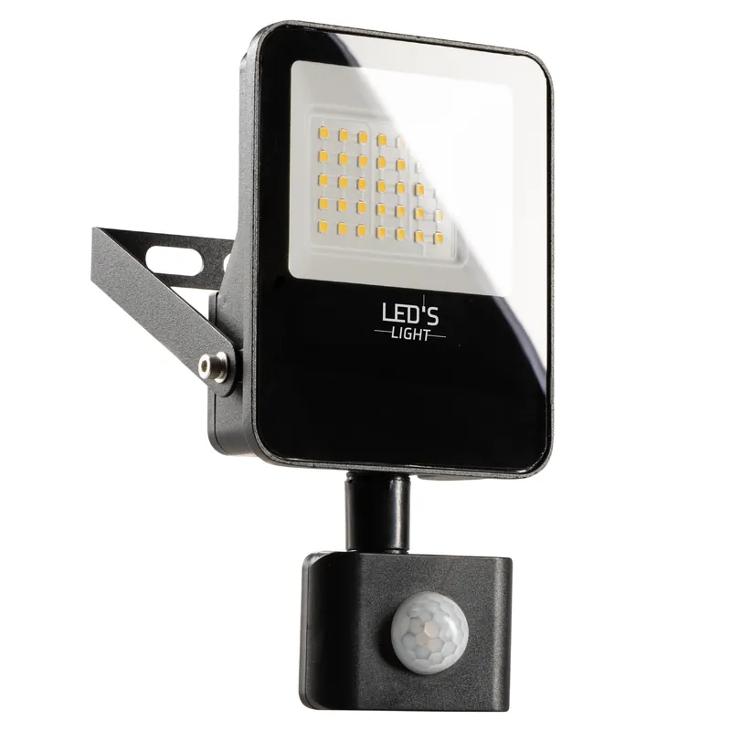 Markenware Strahler - 20W 2400lm 4000K IP54 - Sensor - Schwarz