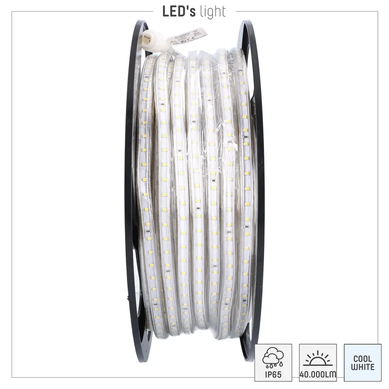LED-Lichtschlauch - 50m - 375W 40000lm 5000K IP65 - Schutzklasse II Bestseller