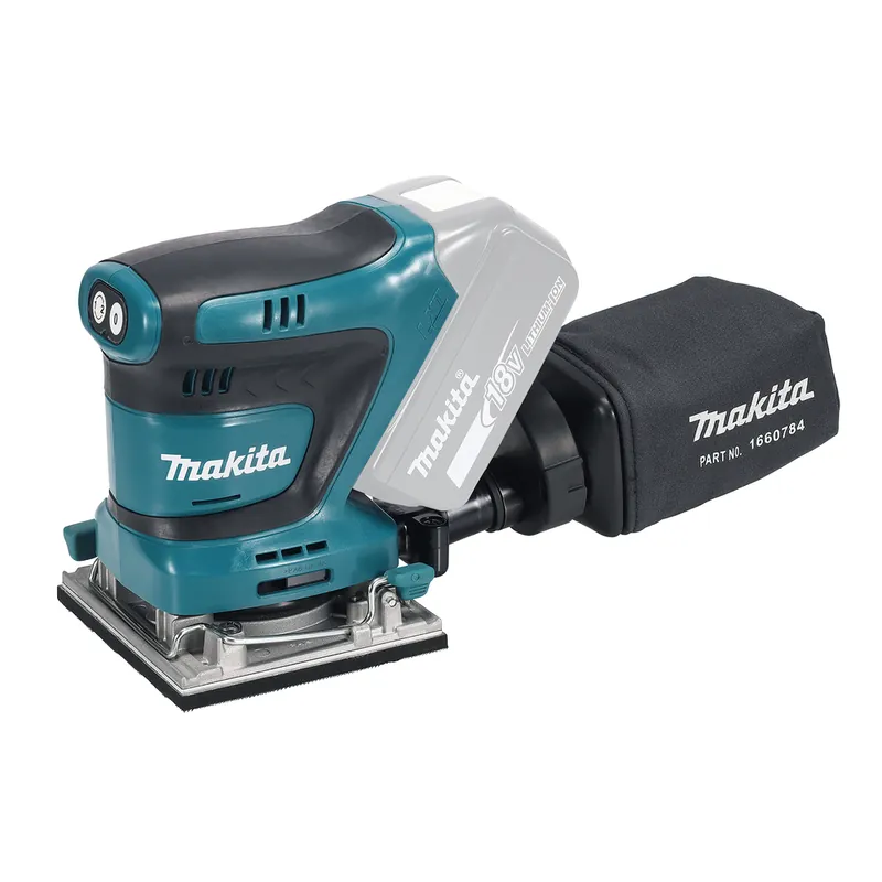 Geprüft Makita DBO484Z Akku-Schwingschleifer 18V (ohne Akku, ohne Ladegerät)