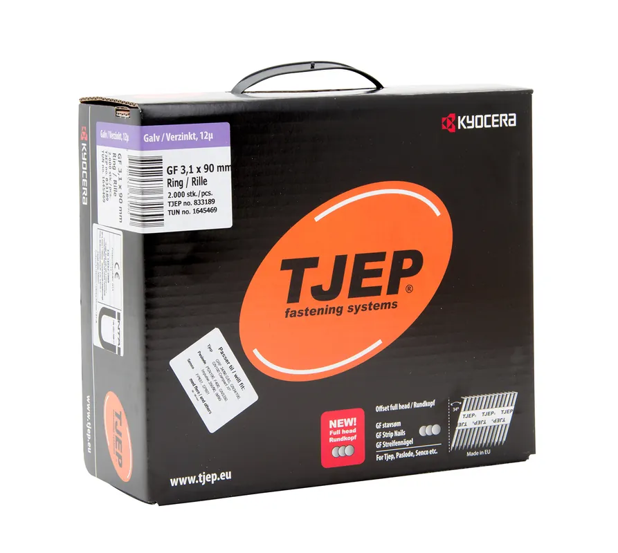 Neue Ware TJEP GF31/90 Rillennagel verzinkt Rundkopf Maxi-Box 2.000 Stk.