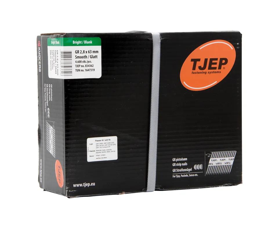 TJEP GR28/63 Glatt blank D-Kopf Jumbo-Box 4.600 Stk. Top-Preis