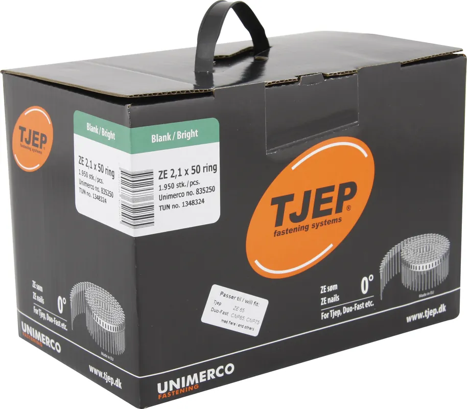 TJEP ZE21/50 Rillennagel blank Rundkopf. Box 1.950 Stk. Knallerangebot