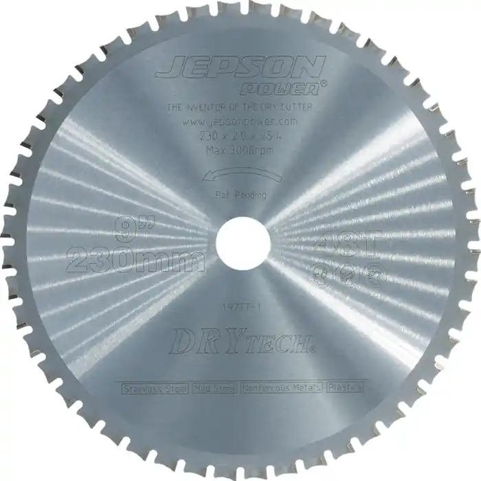 Metallkreissägeblatt 230/48Z D.230mm B.2,0mm Bohrungs-D.25,4 Z.48 JEPSON Wochenendangebot