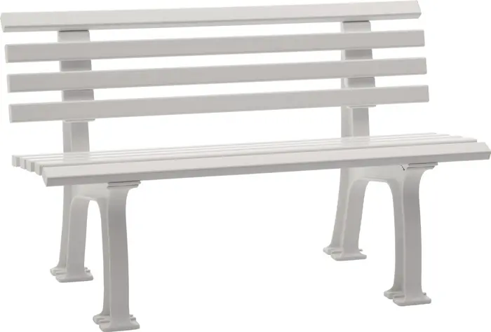 Parkbank Ibiza L1200xB540xH740mm 2-Sitzer Ku.weiß BLOME Versand Am Gleichen Tag