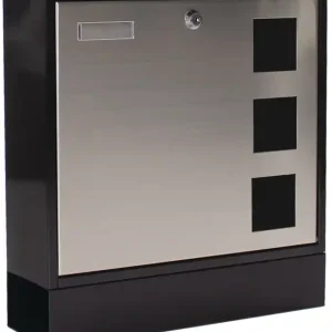 Saisonangebot Briefkasten Design H.380mm B.370mm T.120mm schwarz STA DIN C4 ROTTNER