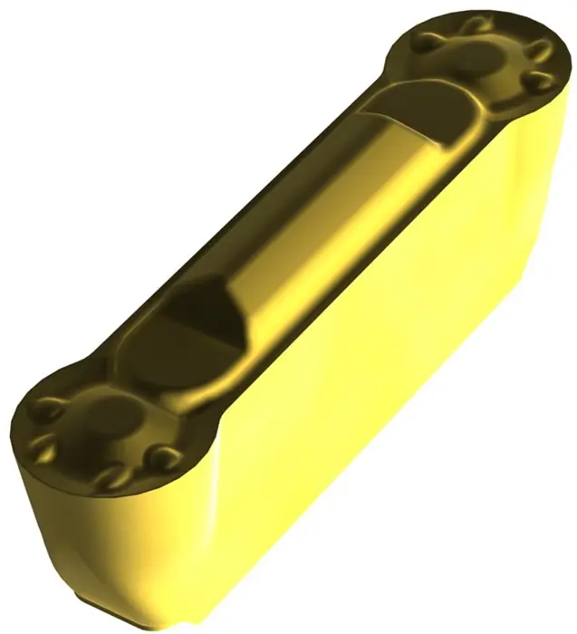 Drehwendeschneidplatte ISO LCMF 0413MO-MP:T8330 Tiefe 2mm PVD beschichtet Gold VE: 10 Stück Garantierte Lieferung