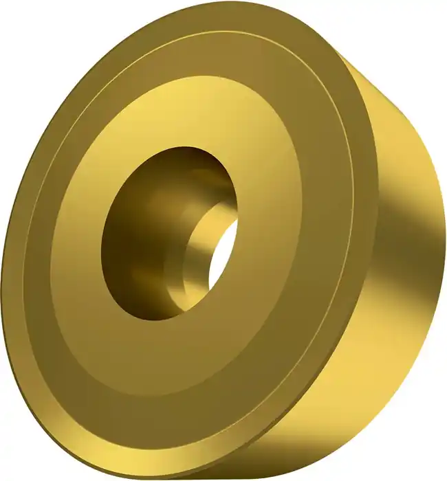Drehwendeschneidplatte ISO RCMX 2507MOS-351:6630 D.7,2mm MT-CVD beschichtet Gold VE: 10 Stück Sichere Zahlung