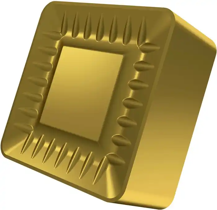 Drehwendeschneidplatte ISO SNMX 251224S-SR:T8345 D.9,17mm PVD beschichtet Gold VE: 10 Stück Sichere Zahlung