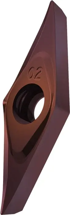 Wochenendangebot Drehwendeschneidplatte ISO VCGT 110204E-SF3:T8415 D.2,8mm PVD beschichtet VE: 10 Stück