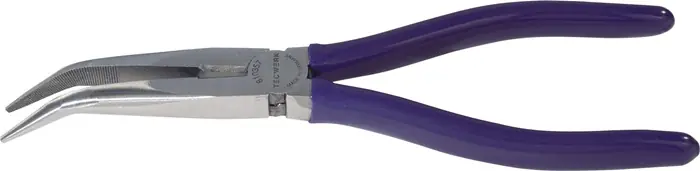 Mega-Angebot Flachrundzange L.200mm pol.40Grad gew.Ku.-Überzug TECWERK
