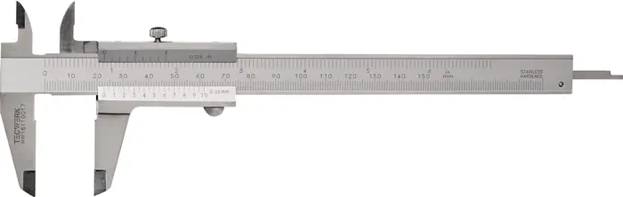Taschenmessschieber DIN 862 150mm m.Schr.eck.TECWERK Neue Ware