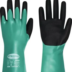 Preis Gesenkt Chemiehandschuhe CLARINGTON Gr.9 grün/schwarz EN 407/EN 388/EN 374 VE: 12 Paare