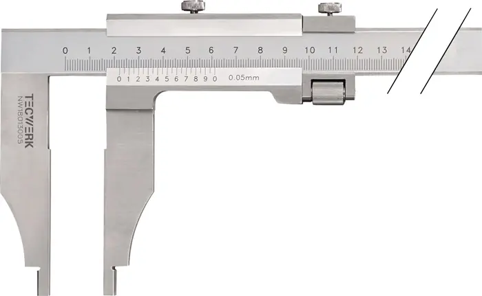 Werkstattmessschieber DIN 862 500mm Schnabel-L.150mm TECWERK Sofort Bestellen