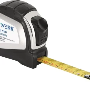 Wochenendangebot Taschenrollbandmaß L.5m B.19mm mm/cm EG II 2K Automatic TECWERK