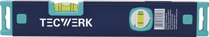 Wasserwaage 30cm Alu.blau Spiegellibelle max.±0,5 mm/m TECWERK Jetzt Bestellen