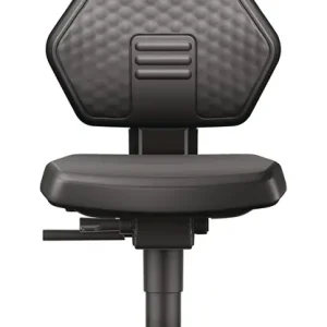 Arbeitsdrehstuhl Rl.Kunstleder schwarz Grifffarbe blau 450-600mm TECWERK Angebot