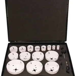 Lochsägensatz 17-tlg.19-114mm Schnitt-T.38mm Bi-Metall TECWERK Zertifiziert
