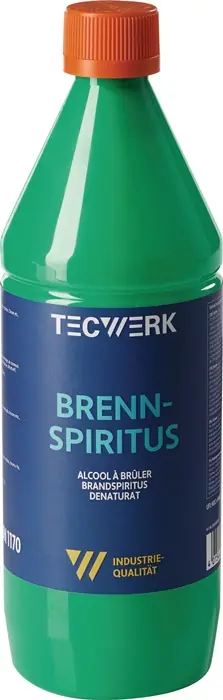 Brennspiritus 1l Flasche TECWERK VE: 12 Stück Echt