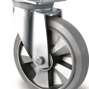 Schwerlastlenkrolle D.125mm Trgf.300kg Lenkrolle Elastikgummi Preis Gesenkt