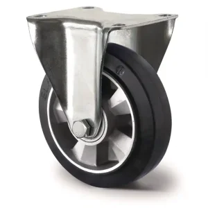 Schwerlastbockrolle D.125mm Trgf.300kg Elastikgummi Bau-H.164mm TECWERK Knallerangebot