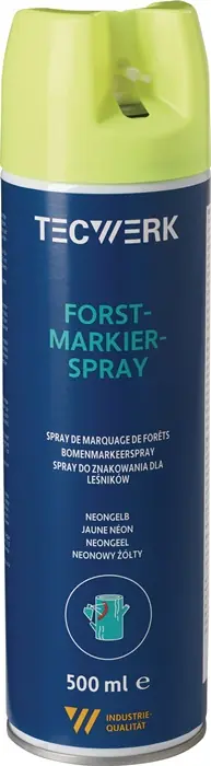 Knallerangebot Forstmarkierspray neongelb 500ml Spraydose TECWERK VE: 6 Stück