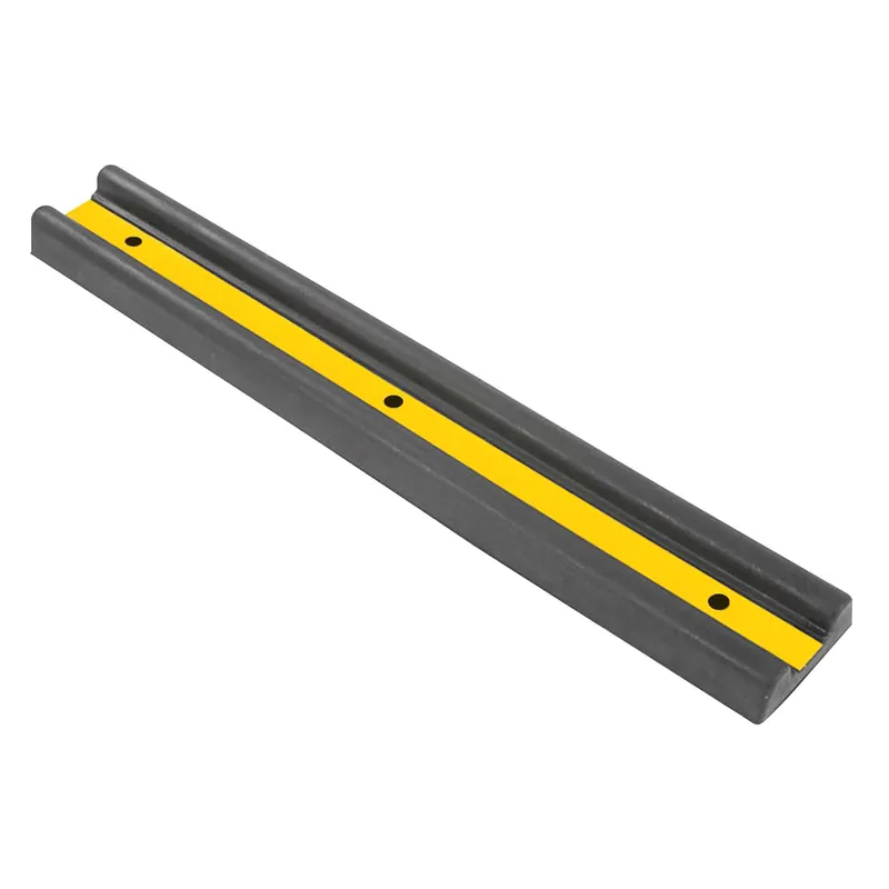 Anfahrpuffer, Laderampenschutz, Gummi, gelb-schwarz, 1.000 x 160 x 50 mm, inkl. Befestigungsmaterial Kracherpreis