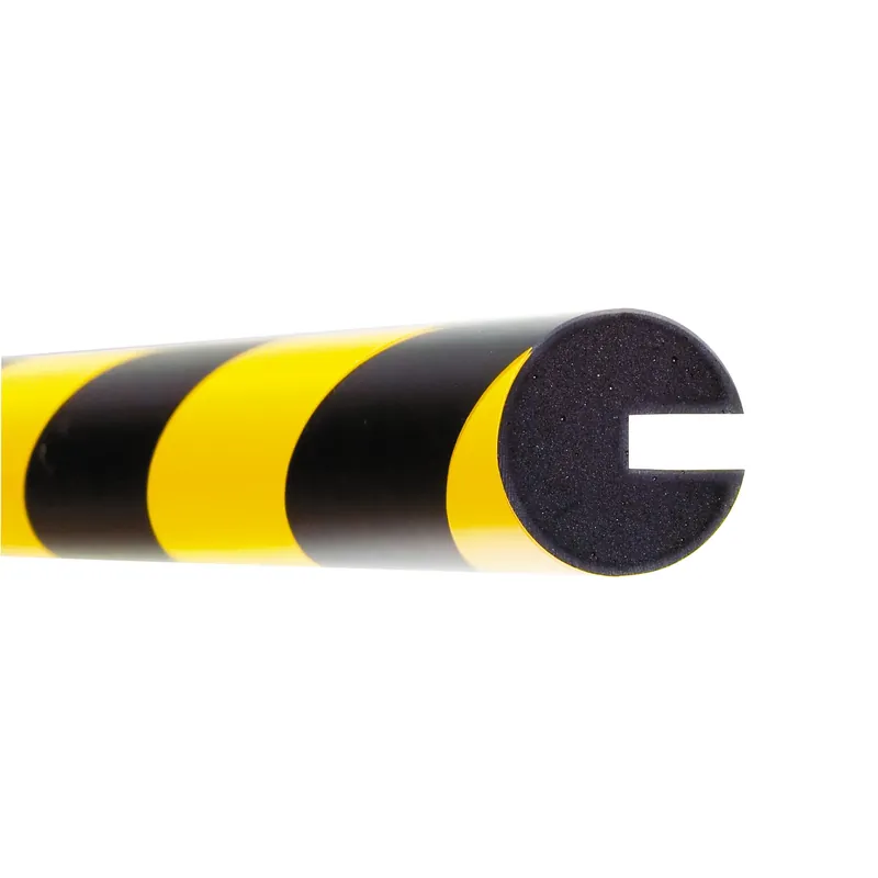 Top-Preis MORION Prallschutz, Kreis, Profilschutz 40/40/8 mm, gelb/schwarz, zum Aufstecken, Länge: 1000 mm