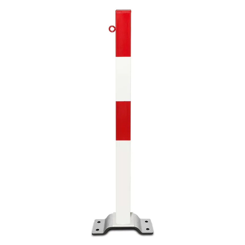 Jetzt Bestellen PARAT B Absperrpfosten 70 x 70 mm rot/weiß herausnehmbar - Dreikantverschluss DIN 3223