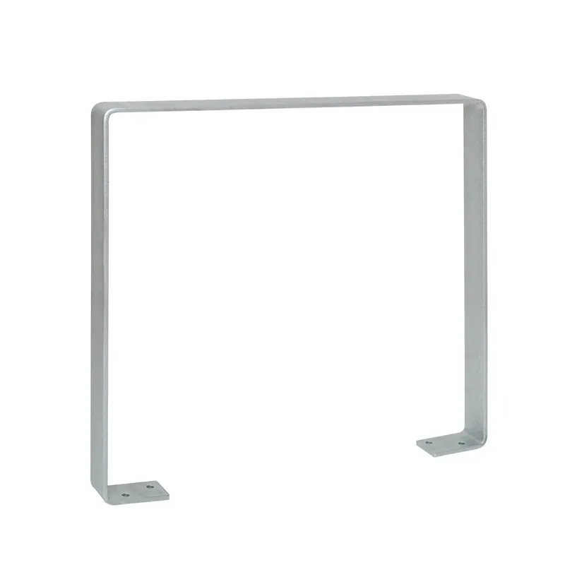 CITY-Anlehnbügel GILA 800 x 800 mm feuerverzinkt - zum Aufdübeln Geprüft