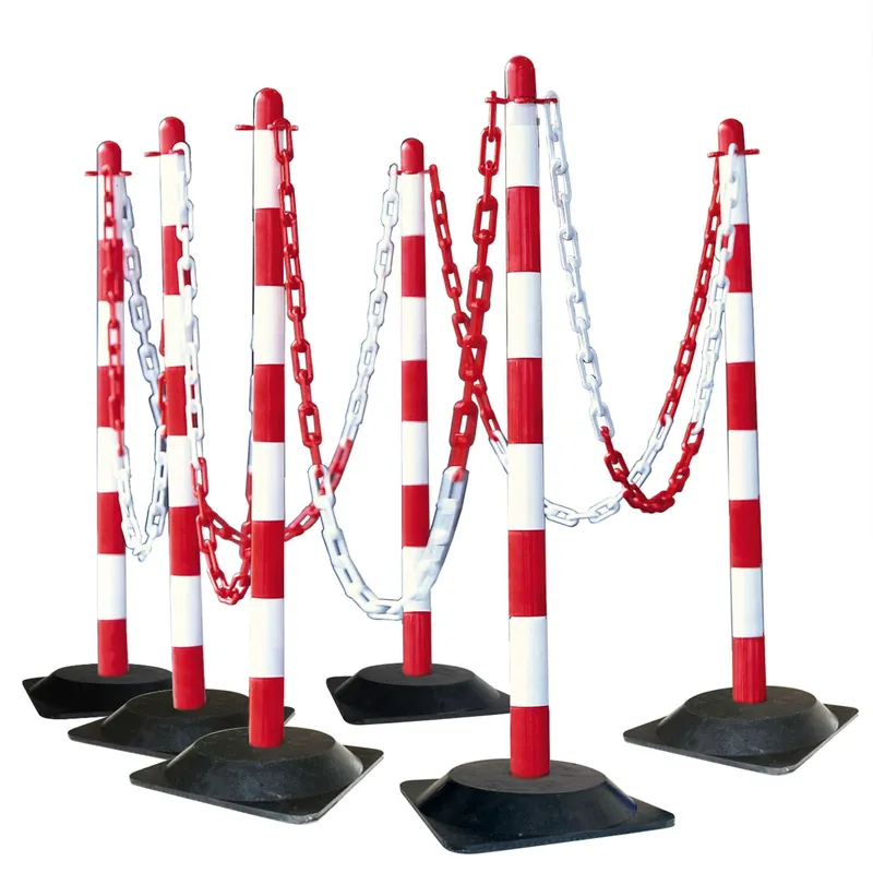 Garantierte Lieferung GUARDA Leichter Ketten-Warnständer-Set - 6 Ständer, 10m Kette, 10 Glieder und Haken