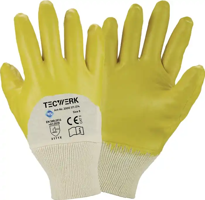 Meistverkauft Handschuhe Ems Gr.10 gelb besonders hochwertige Nitrilbeschichtung TW VE: 12 Paare