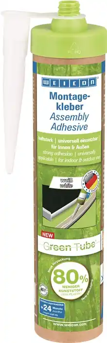 Versand Am Gleichen Tag Montagekleber weiß 280ml Green Tube Kartusche WEICON VE: 12 Stück