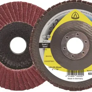 Fächerscheibe SMT 674 D.125mm K.60mm ger.STA keramischer Korund KLINGSPOR VE: 10 Stück Angebot