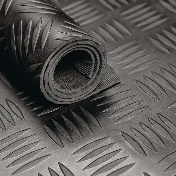 Gummihammerschlagmatte B.1m L.10m D.3mm schwarz NR/SBR o.Gewebeeinlage VE: 10 Quadratmeter Mega-Angebot