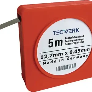 Fühlerlehrenband S.0,03mm L.5m B.12,7mm TECWERK Zertifiziert