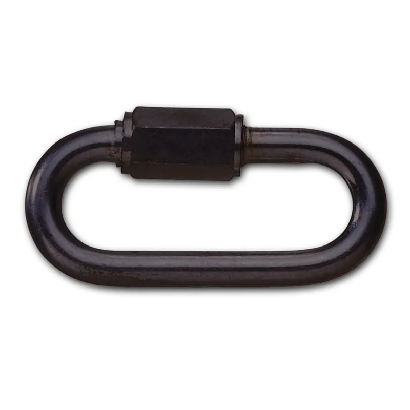 Verbindungsglied mit Schraubgewinde, Stahl, 6 mm, verzinkt, schwarz kunststoffbeschichtet, 10er-Pack Preisreduziert