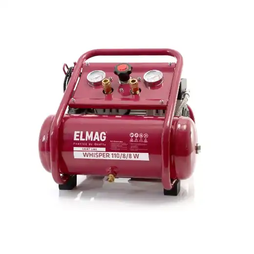 ELMAG Flüsterkompressor WHISPER 110/8/8 W - ölfrei Must-Have