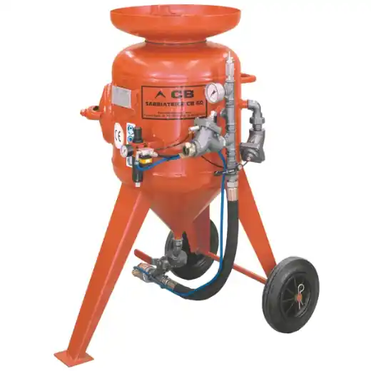 ELMAG Sandstrahlgerät CB 60-S4 mit Remote Control - mit Schlauch 25x40mm / 10m, M06 Mega-Angebot