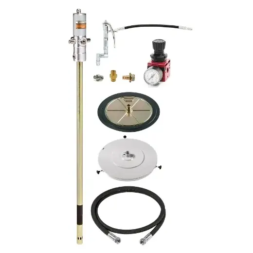 Zertifiziert ELMAG DL-Fettpumpe PGP 700/60 - Komplett-Set - inkl. Druckregler, 4 mt. Gummischlauch und mehr