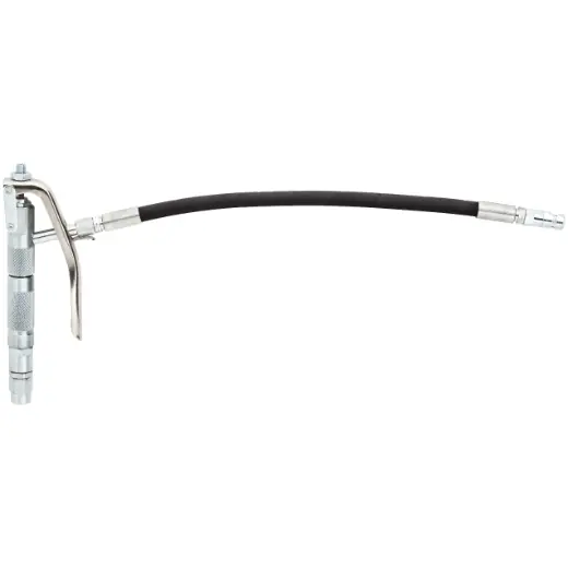 ELMAG Schmierfettpistole mit flexiblen Rohr - IG 1/4" Drehgelenk, inkl. 4-Backen-Schmierkopf Billig