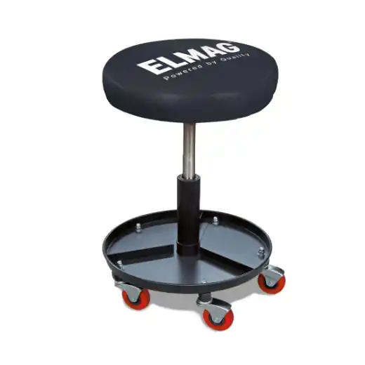 ELMAG Fahrbarer Arbeitsstuhl - pneumatisch höhenverstellbar Mega-Angebot
