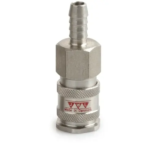 Ausverkauf ELMAG Kupplung Edelstahl 316 JWL Serie 540 - DN 7,8, mit Schlauchtülle 13 mm