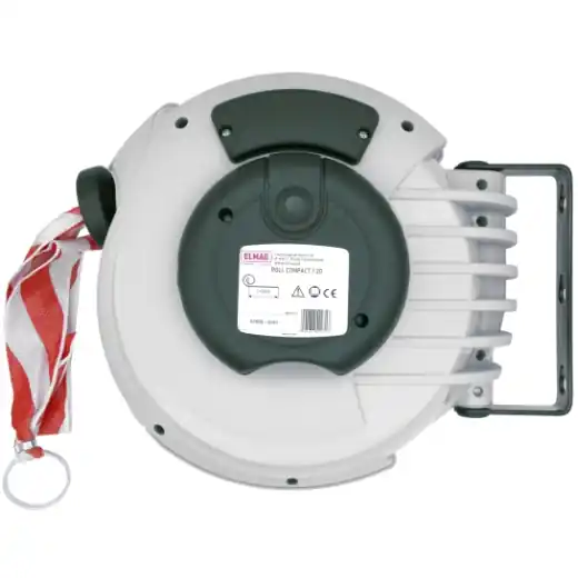ELMAG Autom. Aufroller mit Absperrband - Roll Compact, mit 20 m rot/weißem Band Schnäppchen