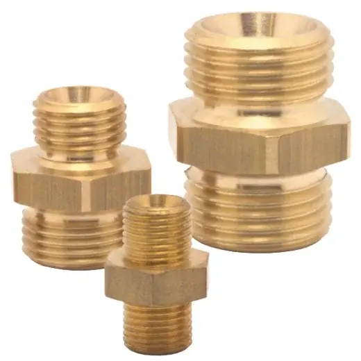 ELMAG Doppelnippel - AG 1/8" x AG 1/4", Messing Knallerangebot