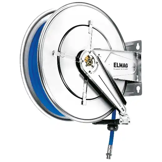 ELMAG INDUSTRIE Schlauchaufroller Edelstahl "543/12"-für Druckluft u. Wasser 70°C, 20 m, 3/4", 10bar Finale Aktion