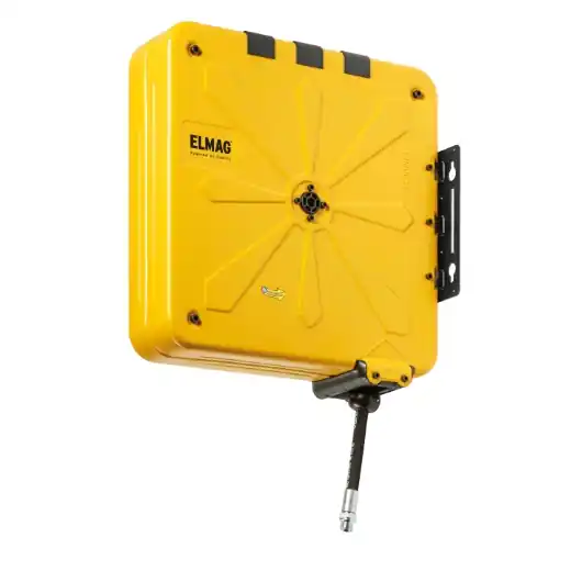 ELMAG INDUSTRIE Schlauchaufroller geschlossen "4440/13" - für Druckluft u. Wasser 70°C, 18m, 3/8" Kracherpreis