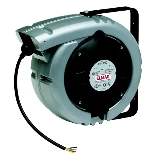 Expressversand ELMAG Autom. Kabelaufroller ZECA - 6186/PRC, 24+2 Meter, 3x1,5mm², IP 42