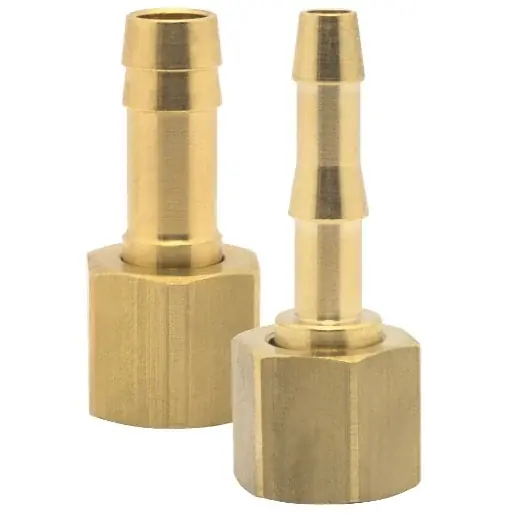 ELMAG Schlauchtülle mit Überwurfmutter - IG 1/4", 6 mm, Messing 1 Stk. Packung - SB Neu