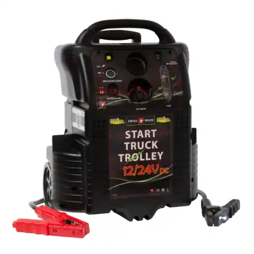 Schneller Versand ELMAG Energiestation / Startgerät 12/24V - fahrbar - START TRUCK TROLLEY 6200/3100 Ampere