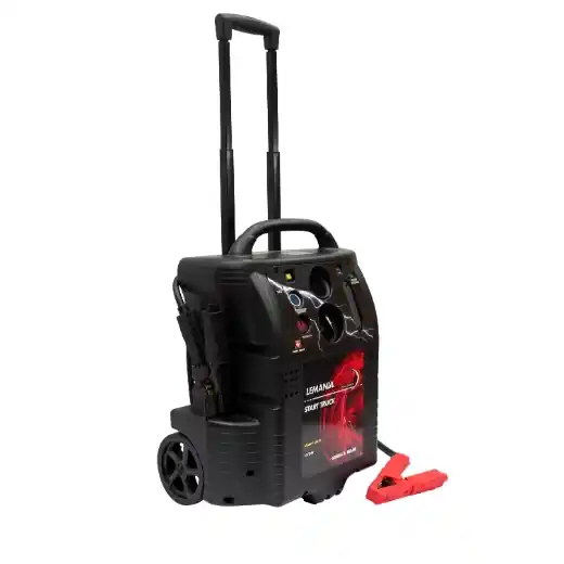 Aktuell ELMAG Energiestation / Startgerät 12/24V - fahrbar - START TRUCK TROLLEY 6400/3200 Ampere